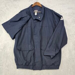Bulwark FR Flame Resistant Nomex IIIA Bomber Jacket Navy Blue Mens XXL JNJ8NV2